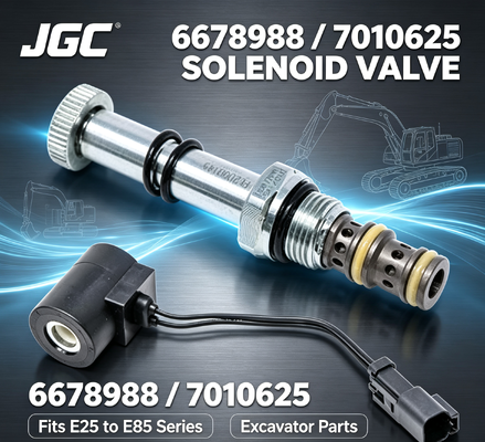 Solenoïde klep 6678988 7010625 voor graafmachines E25 E26 E27 E27Z E32 E32i E34 E35 E35i E35Z E37 E42 E45 E50 E55 E85