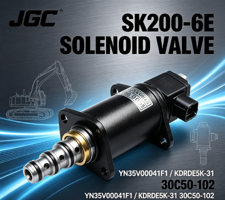 Graafmachine Solenoïdeklep SK200-6E YN35V00041F1 KDRDE5K-31 30C50-102