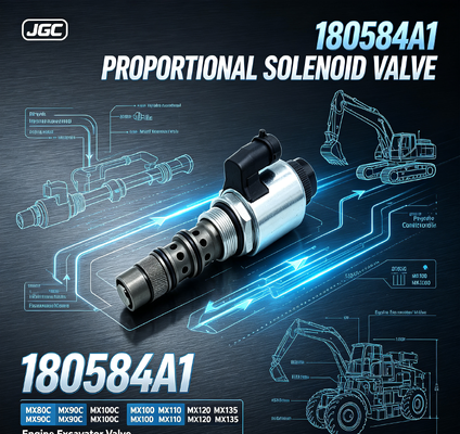 180584A1 Proportionele Solenoïdeklep voor MX80C MX90C MX100C MX100 MX110 MX120 MX135 Motor Graafmachine Klep Reserveonderdelen