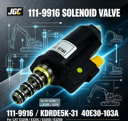 111-9916 12V Graafmachine Groep Solenoïde Klep Onderdeelnummer KDRDE5K-31 40E30-103A voor CAT E320b E320c E320d E325b