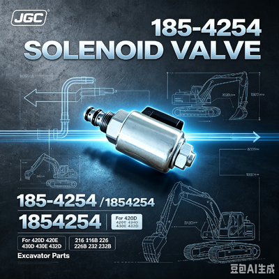 1854254   Hot Sale  Solenoidklep voor Graafmachine Onderdelen 420D 420E 424D 430D 430E 432D 216 216B 226 226B 232 232B