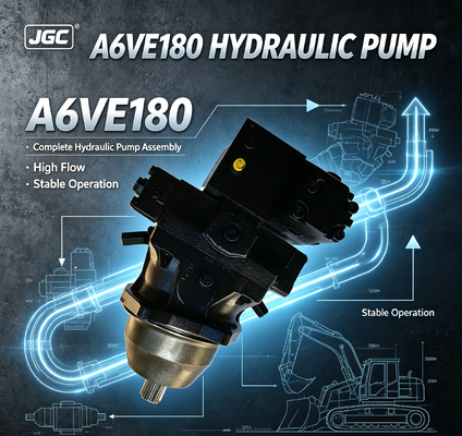 A6VE180 Volledige hydraulische pompassemblage, hoge stroom, stabiele werking