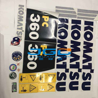 Van het Graafwerktuigspare parts whole van PC130 PC160 PC200 PC240 PC360 de Sticker van het de Machinelichaam