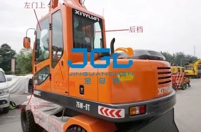 Graafmachineglas 65-8 75-8 Voorste aanslag Voorste onderste deur Deur onderste achterste dakraam Achterste aanslagglas