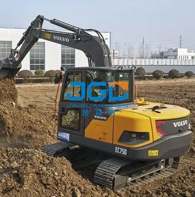 EC75D Graafmachine Glazen voorkant Bovenste en onderste linkerdeur Duw Achterruit Rechts Groot dakraam