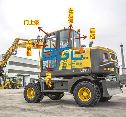 Graafmachine 95F 75F Voorste demper Schuifraam Achterste demper Deur Rechteronderarm Dakraam Gehard glas