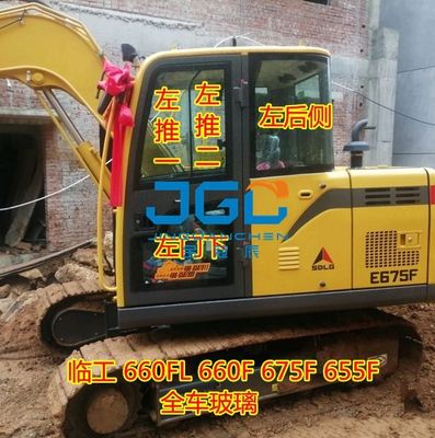 Graafmachine 660 680 690E F Voorste versnelling Schuifraam Deur onder Achterste versnellingsdeur Achter Gehard glas