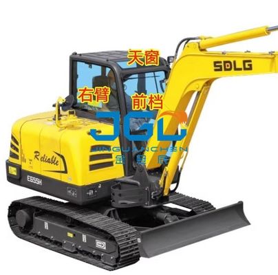 E690H/635/655/675/685 Graafmachine Voorruit Achterzijde Bocht Rechterarm Dakraam