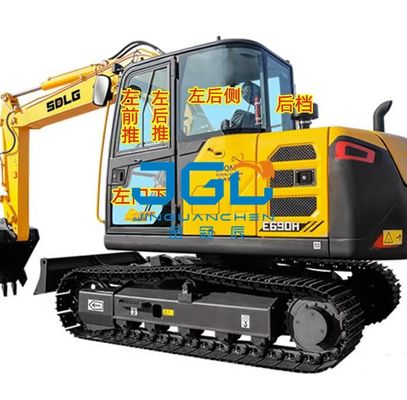 E690H/635/655/675/685 Graafmachine Voorruit Achterzijde Bocht Rechterarm Dakraam