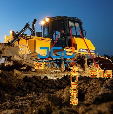 B160C Bulldozer Voorwindversnelling Links en Rechts Achterdeur Zijdelingse verplaatsbare deur Achterversnelling Gehard glas
