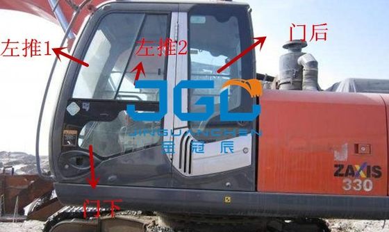 Glas van de cabine van de graafmachine ZAX330 Voorruit deur Venster Voor- en achterruit