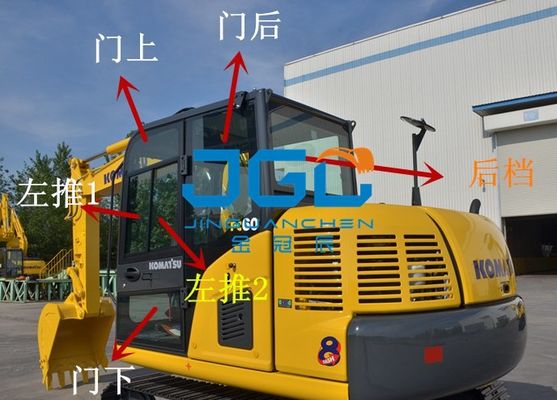 Pc60-8 70-8 Graafwerktuig Verlaten Doors And Windows en Juist Front And Rear Glass Windshield