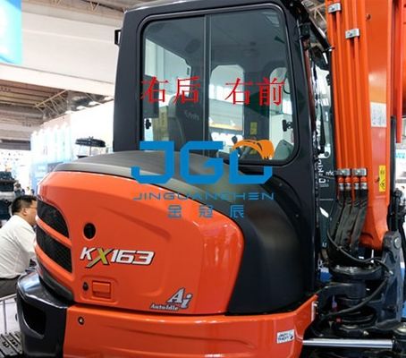 KX163-5 Graafmachine Voorband Achterbeeld Links en Rechts Deuren En Vensters Voorruit