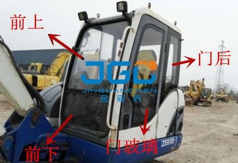 ZE60E-1 80E-1 Graafmachine Voor-, achter-, linker- en rechterdeuren, bovenste en onderste voorruiten