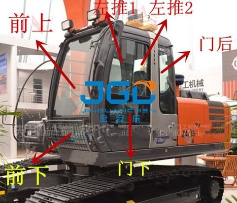 ZX360 210 240 200-3G Graafmachine Voor- en achterversnellingen Links en rechts Deuren, bovenste en onderste voorruiten