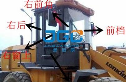 Loader Cab Voorruit LG833B Deur En Venster Voor- en Achterruit Boven- en Onderglas
