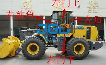LW500F Loader Front Gear Achterste blok Linker en rechter deuren en ramen Bovenste en onderste zijhoek Voorruit