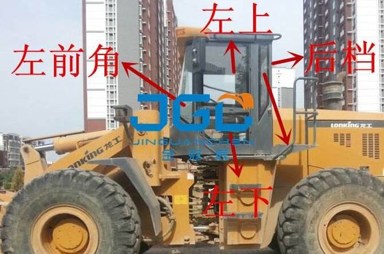 ZL50C 50D 50E Loader Front Gear Achterband Links en Rechts Venster Zijkant Hoek Vorklift Gehard Glas