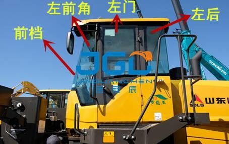 L955FC Loader Voor- en achterwindscherm van linker- en rechterdeuren en ramen