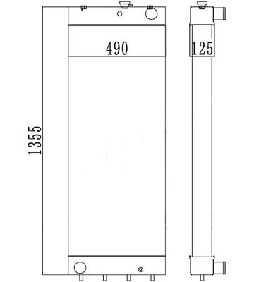 208-03-7511-8 PC450LC-8 PC450-7EO PC450LC-7EO Radiator voor graafmachines