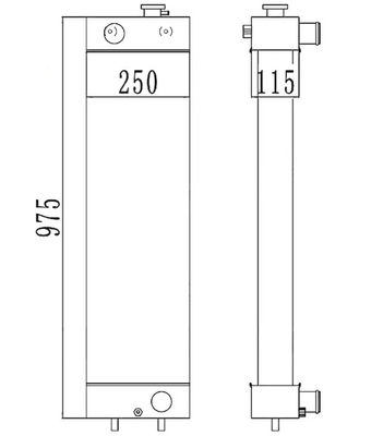 PC128-8 PC128-6 PC128US-2 PC138US-2 Radiator voor graafmachines 22B-03-13110