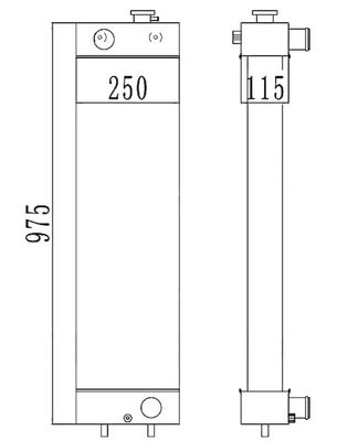 22B-03-13110 PC128-8 PC128-6 PC128US-2 PC138US-2 Radiator voor graafmachines