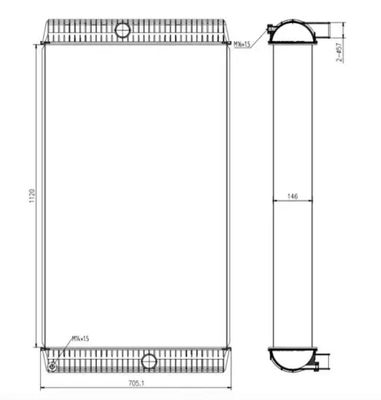 Radiator voor graafmachines 14549771 14523876 EC700 EC700C