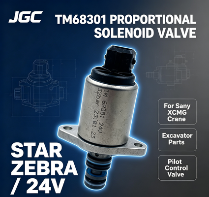 STAR ZEBRA TM68301 Graafmachineonderdelen Nieuwe Thomas Pilot Proportionele Solenoïde Valve voor Sany XCMG Crane 24V voor de detailhandel