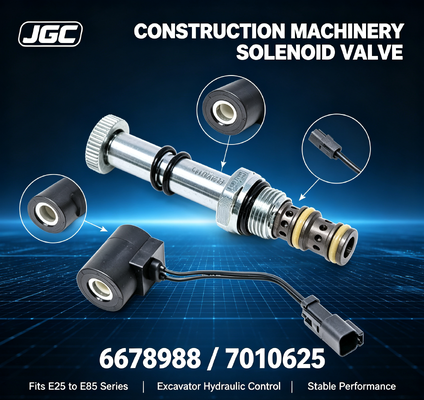 Solenoïde klep 6678988 7010625 voor graafmachines E25 E26 E27 E27Z E32 E32i E34 E35 E35i E35Z E37 E42 E45 E50 E55 E85