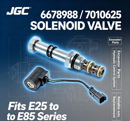 Solenoïde klep 6678988 7010625 voor graafmachines E25 E26 E27 E27Z E32 E32i E34 E35 E35i E35Z E37 E42 E45 E50 E55 E85