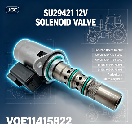 SU29421 VOE11415822 12V Solenoïdeklep voor Tractor 6100D 1204 1354 6090 6115D 6120R 7530E Landbouwmachines Onderdeel