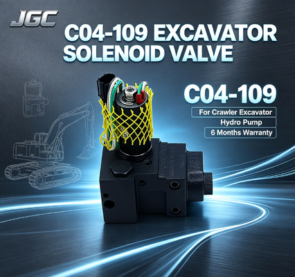 Beste prijs C04-109 Crawler Excavator Pump Solenoïde Valve voor voor Hydro Pump Constructie Machinery 6 maanden garantie