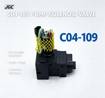 Beste prijs C04-109 Crawler Excavator Pump Solenoïde Valve voor voor Hydro Pump Constructie Machinery 6 maanden garantie