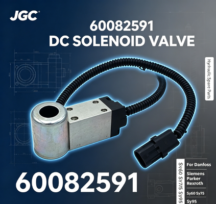 60082591 Hydraulische Reserveonderdelen DC Solenoïdeklep voor Danfoss Parker Rexroth Sy60 Sy75 Sy95