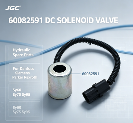 60082591 Hydraulische Reserveonderdelen DC Solenoïdeklep voor Danfoss Parker Rexroth Sy60 Sy75 Sy95