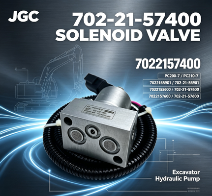 PC200-7 PC210-7 7022155901 7022157600 702-21-55901 702-21-57600 7022157400 Hydraulische Pomp Solenoïdeklep