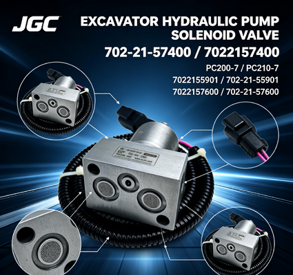 PC200-7 PC210-7 7022155901 7022157600 702-21-55901 702-21-57600 7022157400 Hydraulische Pomp Solenoïdeklep