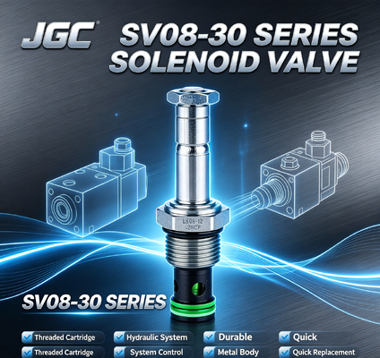 SV08-30-serie Hydraulische solenoïde klep met draadpatroon