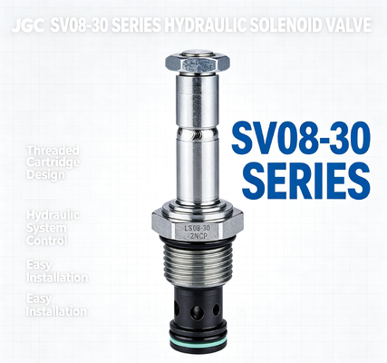 SV08-30-serie Hydraulische solenoïde klep met draadpatroon