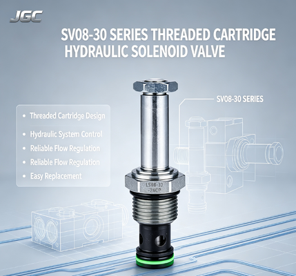 SV08-30-serie Hydraulische solenoïde klep met draadpatroon