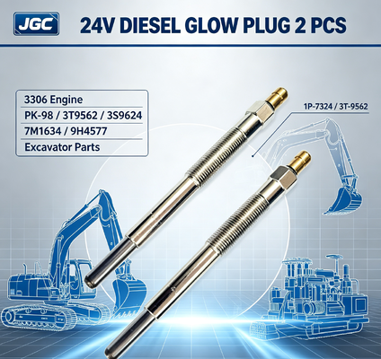 1P-7324 3T-9562 24V Gloeibougie 2 STUKS 3306 Motor SONOCMP Diesel Gloeibougie voor PK-98 3T9562 3S9624 7M1634 9H4577 Graafmachine Onderdelen