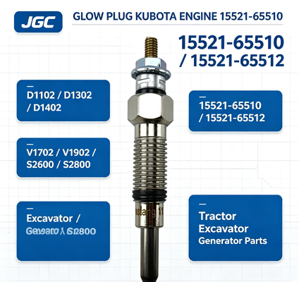 D1102 D1302 D1402 V1702 V1902 S2600 S2800 Glow Plug 15521-65510 15521-65512 voor Kubota-tractoren