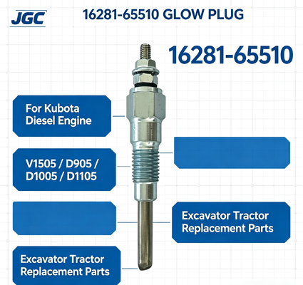 16281-65510 Glow Plug voor Kubota Dieselmotor V1505 D905 D1005 D1105 Onderdelen voor graafmachine-tractoren