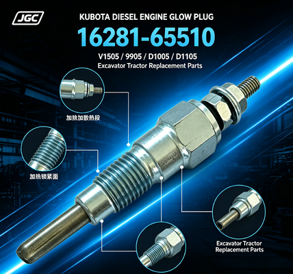 16281-65510 Glow Plug voor Kubota Dieselmotor V1505 D905 D1005 D1105 Onderdelen voor graafmachine-tractoren