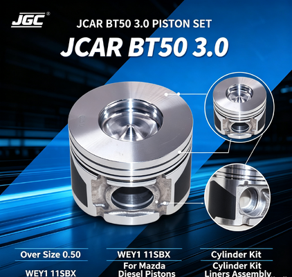 JCAR BT50 3.0 Over Size 0.50 WEY1 11SBX Assemblage voor Mazda Diesel Pistons Cylinder Kit Liner Liners Engine Piston Set