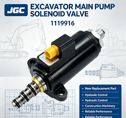 1119916 Solenoïdeklep voor Graafmachine Hoofdpomp - Nieuw Vervangingsonderdeel