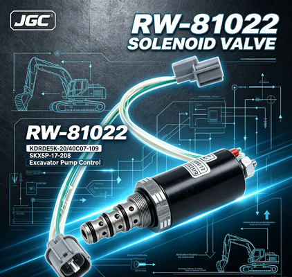 SKX5P-17-208 Vervangingsonderdelen pomp Solenoïdeklep RW-81022 "KDRDE5K-20/40C07-109 " voor Graafmachine Auto-onderdelen