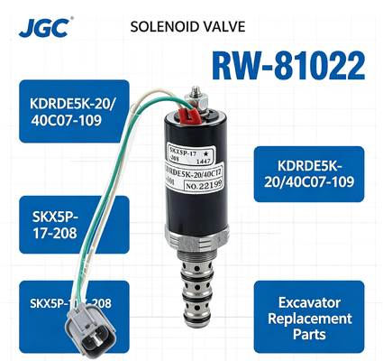 SKX5P-17-208 Vervangingsonderdelen pomp Solenoïdeklep RW-81022 "KDRDE5K-20/40C07-109 " voor Graafmachine Auto-onderdelen