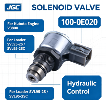 100-0E020 Excavatoronderdelen Solenoïde klep voor Kubota Motor V3800 Loader SVL95-2S SVL95-2SC