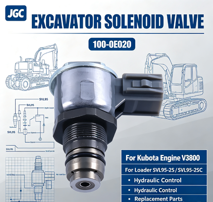 100-0E020 Excavatoronderdelen Solenoïde klep voor Kubota Motor V3800 Loader SVL95-2S SVL95-2SC
